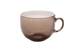 Glass cup 500 ml. "Boss", smoky