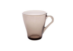 Glass cup 280 ml "Grecia", smoky