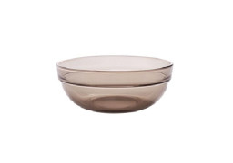 Glass salad bowl 12 cm "Piccolo", smoky